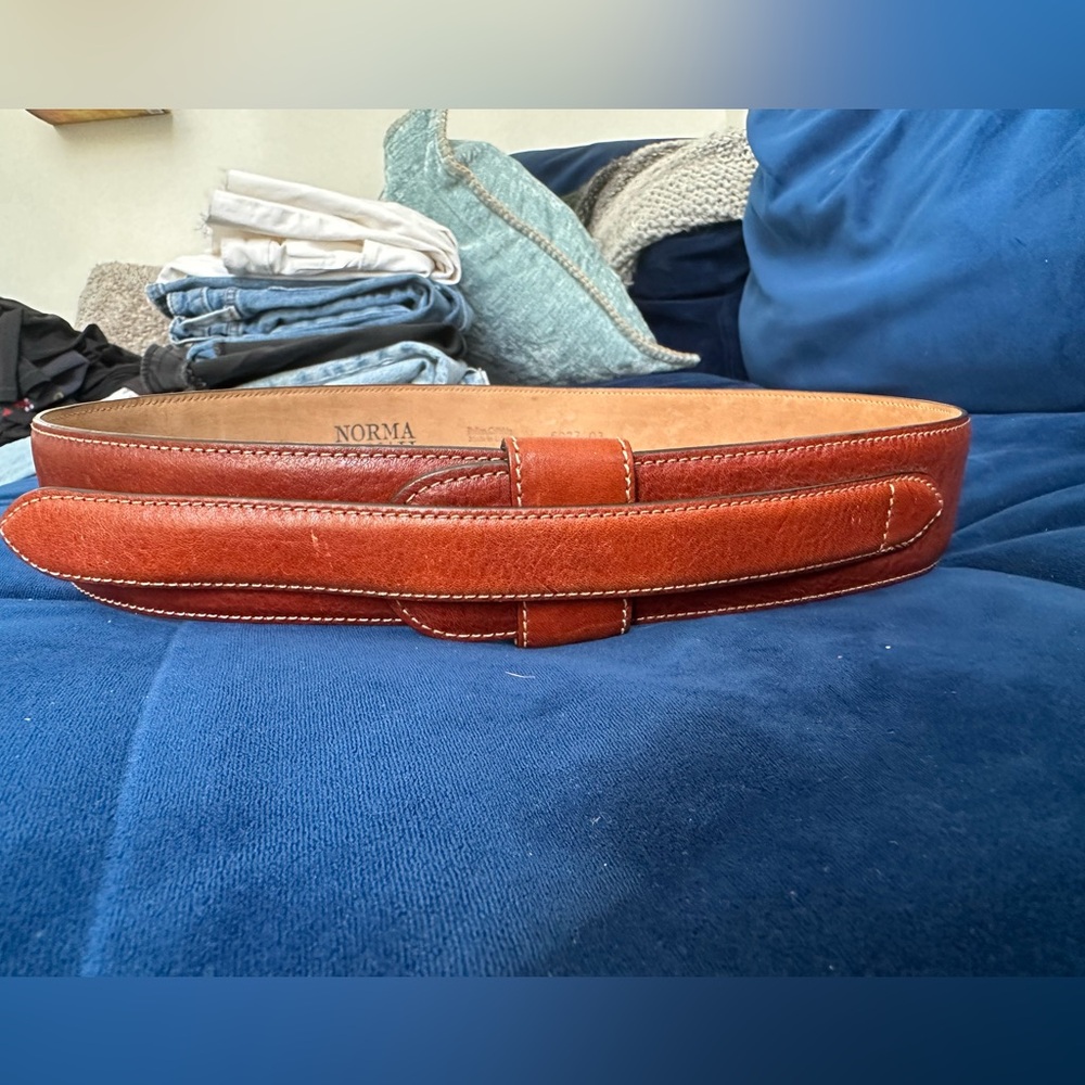 Norma Kamali Genuine Leather Belt - M